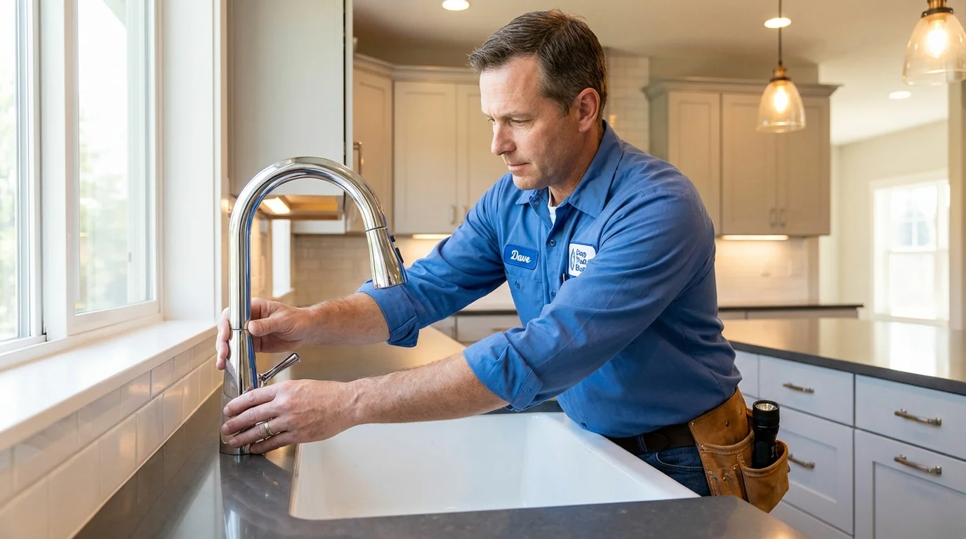 Kitchen faucet installation by Johns Plumbing LLC in Ozona